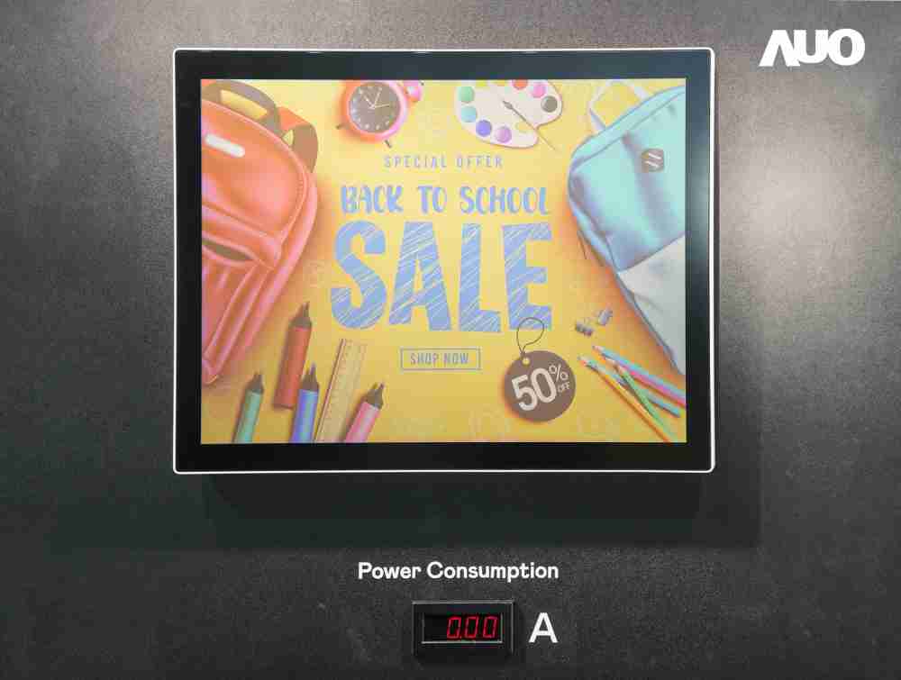 人生就是博展示胆固醇液晶超低耗能户外全彩显示器，，，ChLC（胆固醇液晶）以双稳态技术使静态显示零功耗，，具省电、、、、高彩度、、、、环保的特性，，，还整合软硬件系统解决方案，，可透过单一云端平台管理